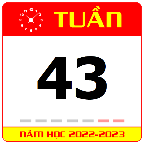 TKB Tuần 43 (từ 22/05 đến 28/05, năm học 2022-2023)