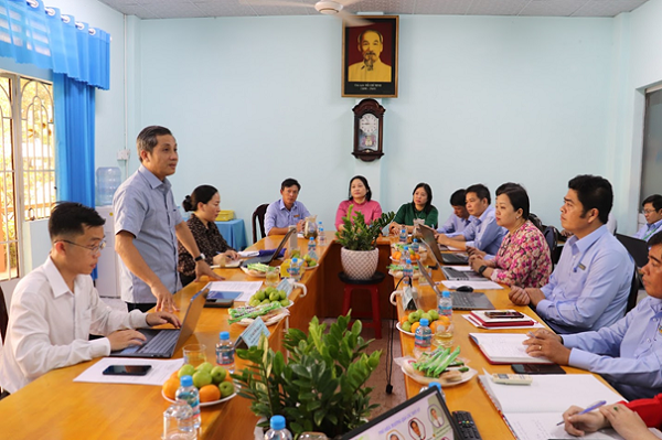 Chi bộ Trường Trung cấp Nông lâm nghiệp tiếp và làm việc với đoàn kiểm tra của Đảng ủy Sở Giáo dục và Đào tạo Thành phố Hồ Chí Minh