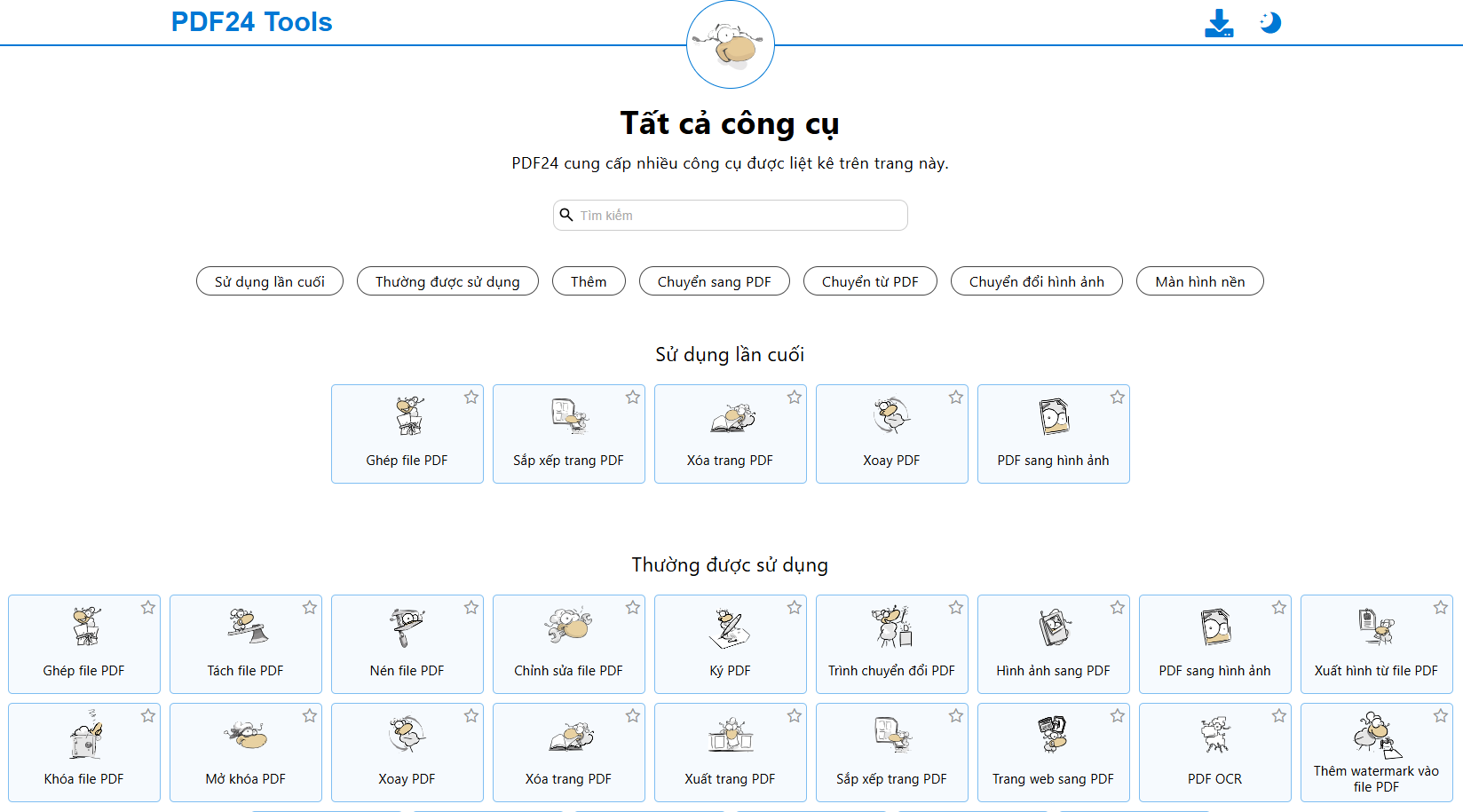 PDF24 Tools - Công cụ chỉnh sửa file pdf trực tuyến